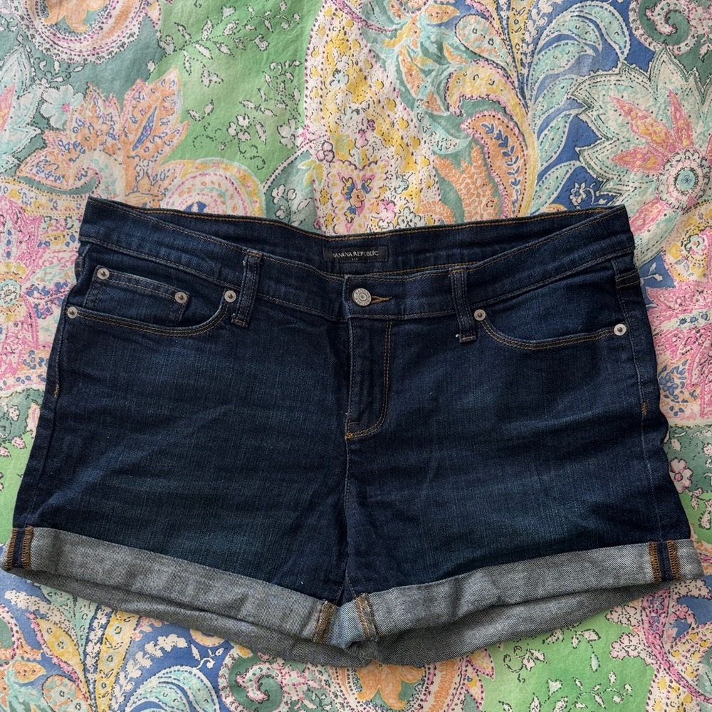 Banana Republic Dark Blue Jean Shorts